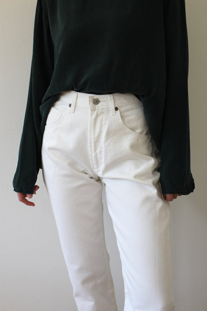 Vintage Deadstock Calvin Klein White Denim