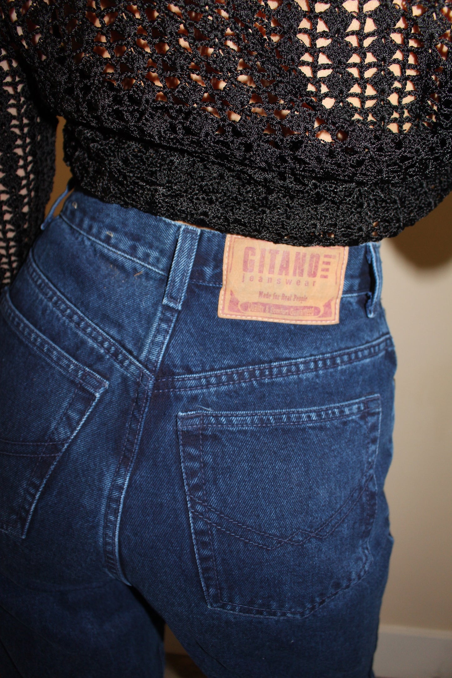 Vintage Overdyed Indigo High Rise Denim