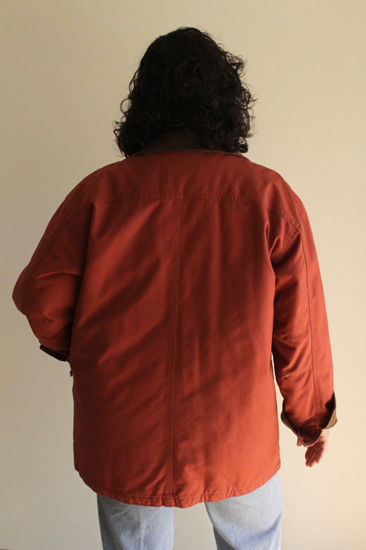 Vintage Brick Cotton Chore Coat
