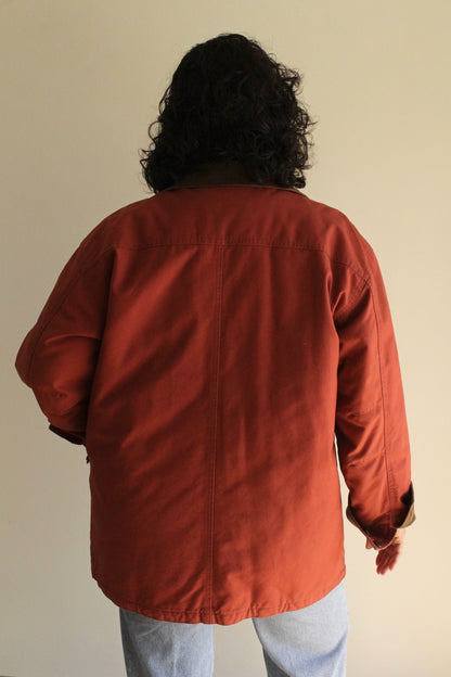 Vintage Brick Cotton Chore Coat