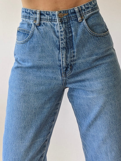 Vintage Faded Blue Denim