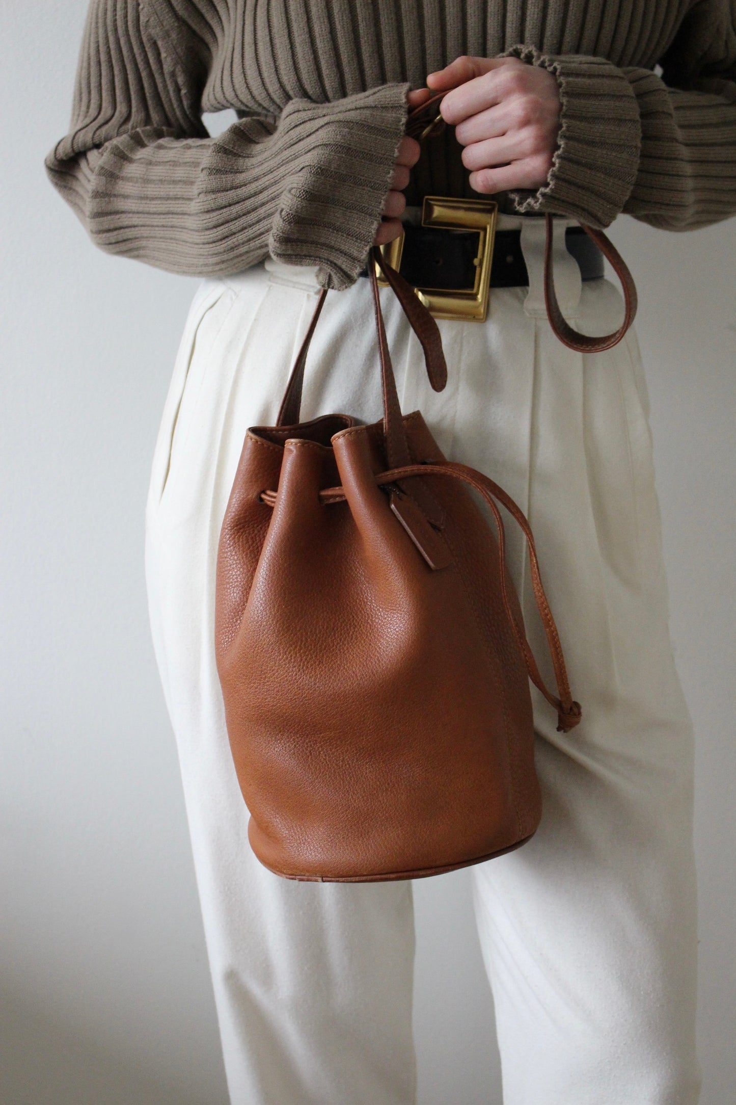 Rare Vintage Coach Drawstring Bucket Bag