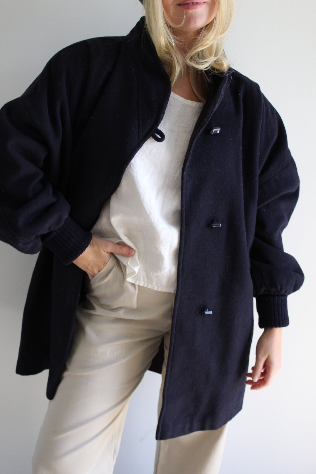Vintage Midnight Wool Coat