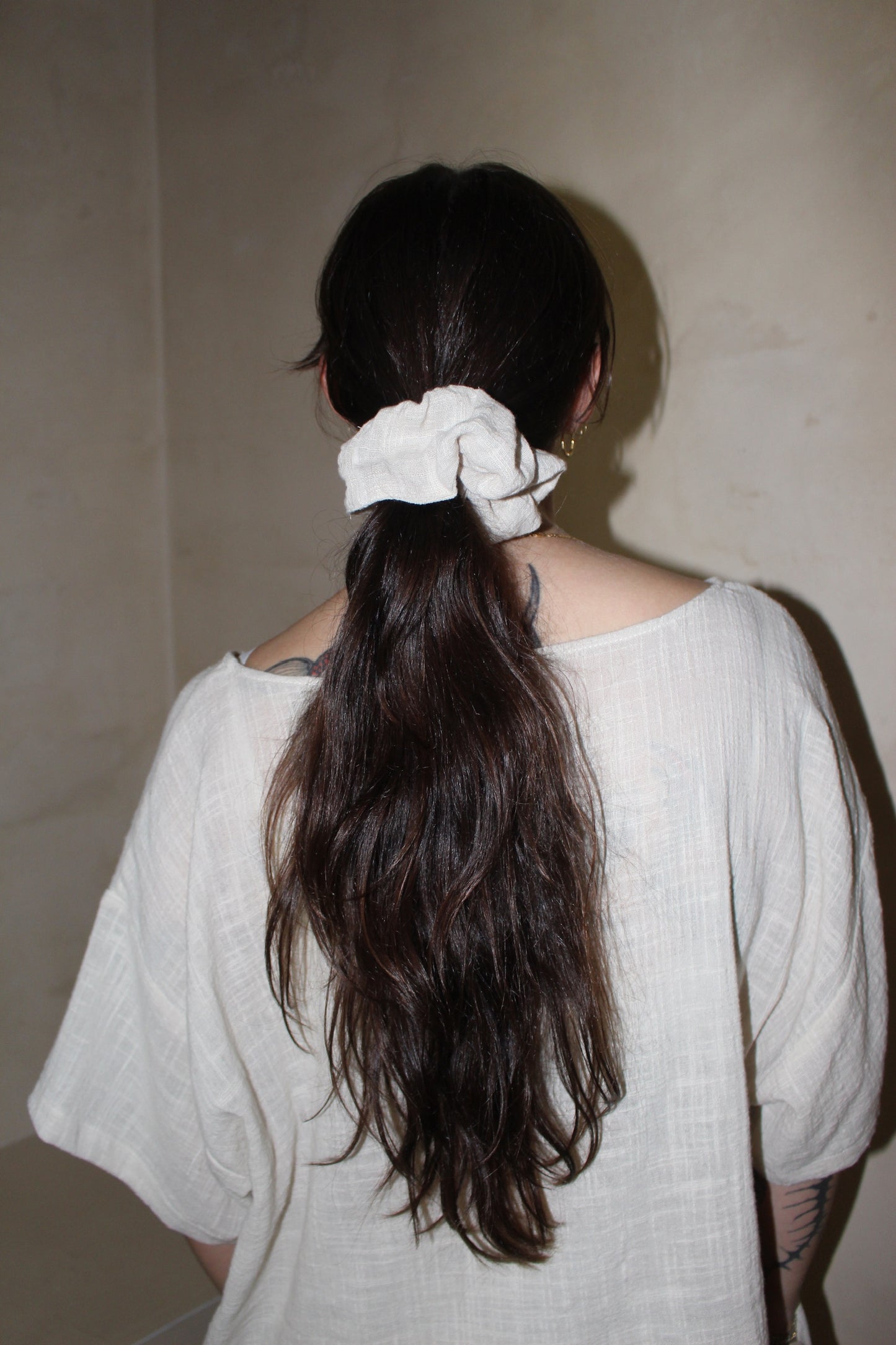 Cotton Gauze Scrunchie