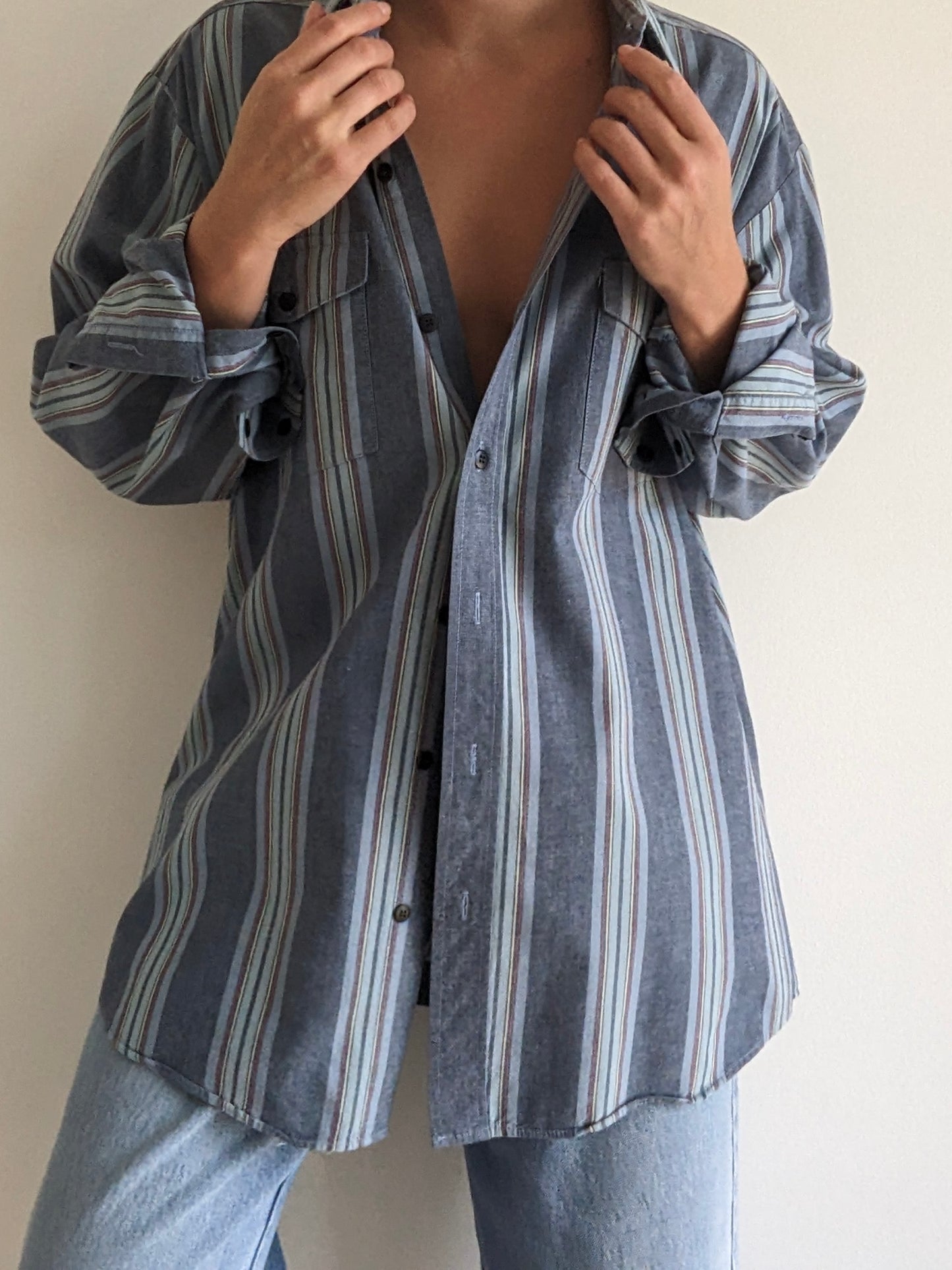 Vintage Striped Cotton Shirt