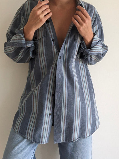 Vintage Striped Cotton Shirt