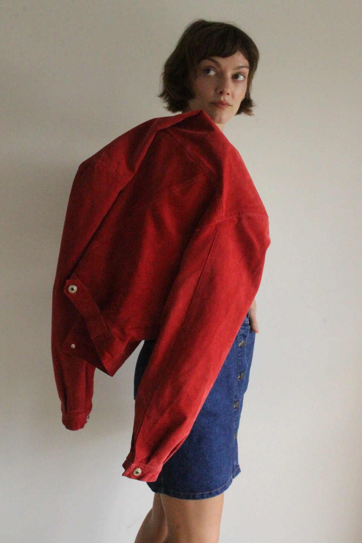 Vintage Cardinal Suede Jacket
