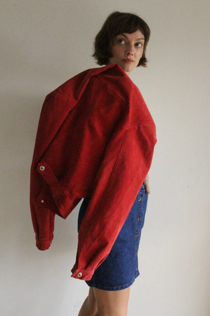 Vintage Cardinal Suede Jacket