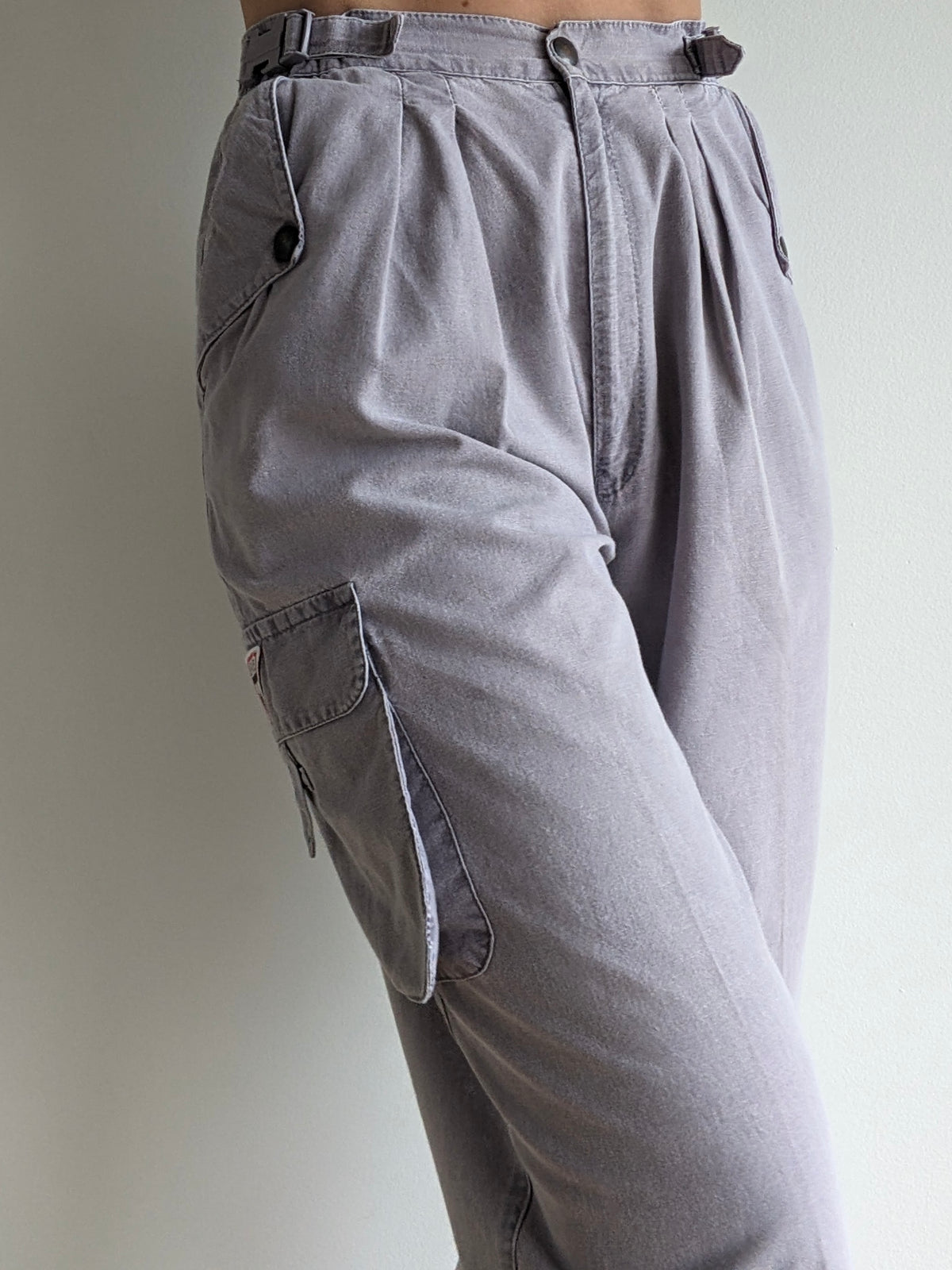 Favorite Vintage Stone Cotton Cargo Pants