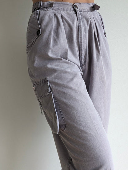 Favorite Vintage Stone Cotton Cargo Pants