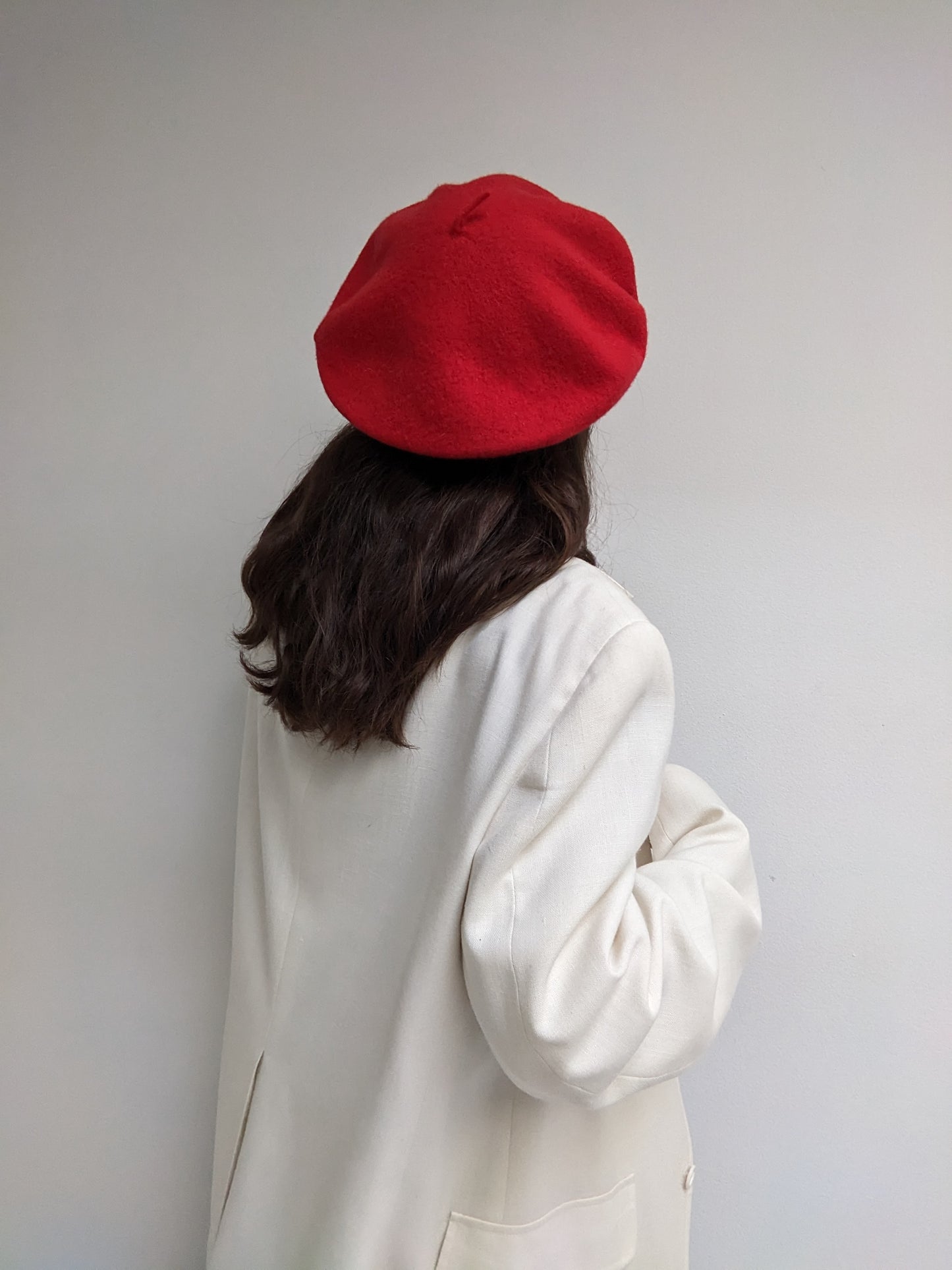 Vintage Cherry Wool Beret