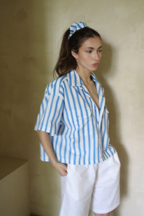 Reworked Striped Scrunchie