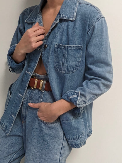 Vintage Petite Denim Chore Coat