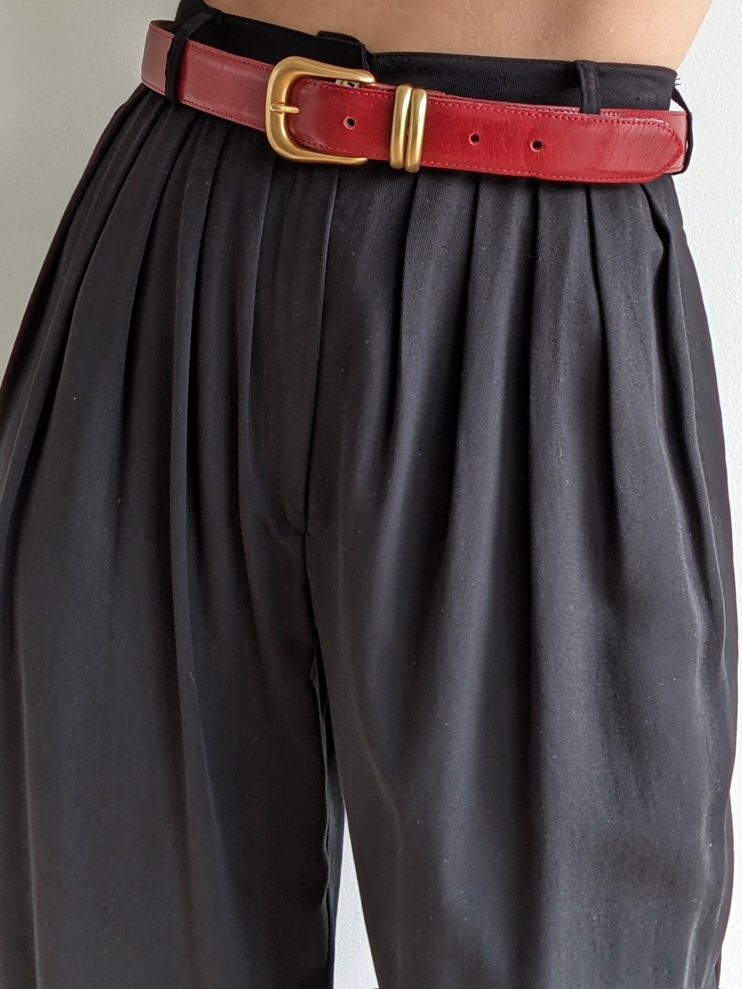 Vintage Paprika Leather Belt