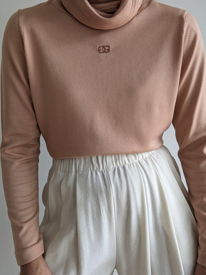 Vintage Givenchy Sport Sand Knit Turtleneck