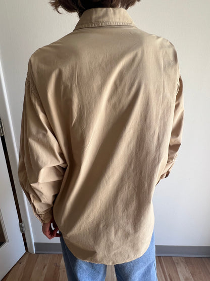 Vintage Guess Sand Pearl Snap Shirt