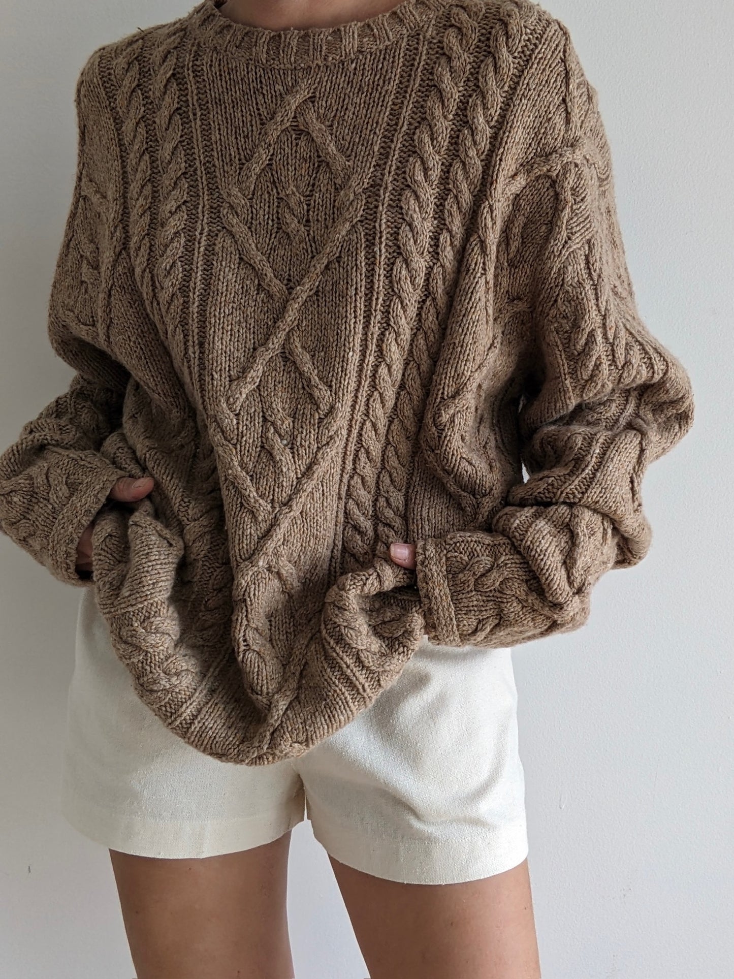 Vintage Almond Italian Wool Sweater