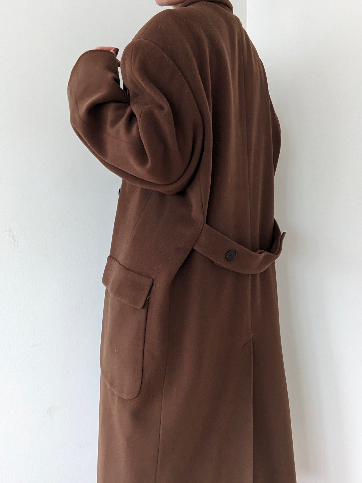 Incredible Vintage Olive Brown Cashmere Coat
