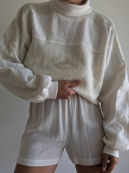 Favorite Vintage Textured Turtleneck Sweatshirt