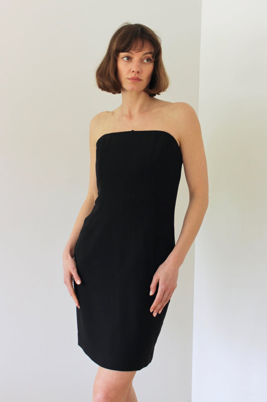90s Caviar Strapless Mini Dress