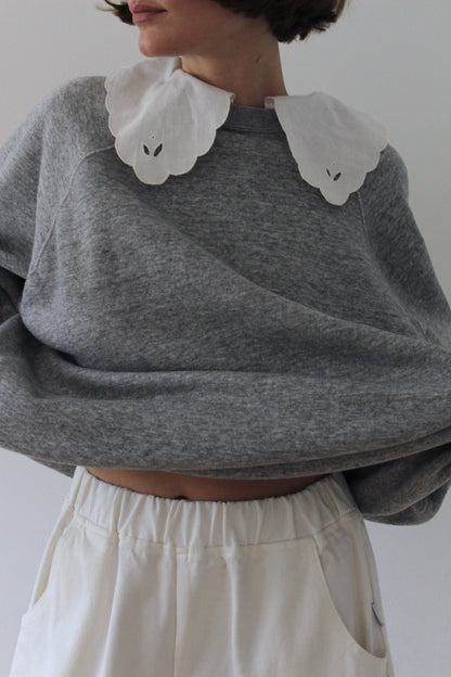 Reworked Vintage Collared Crewneck