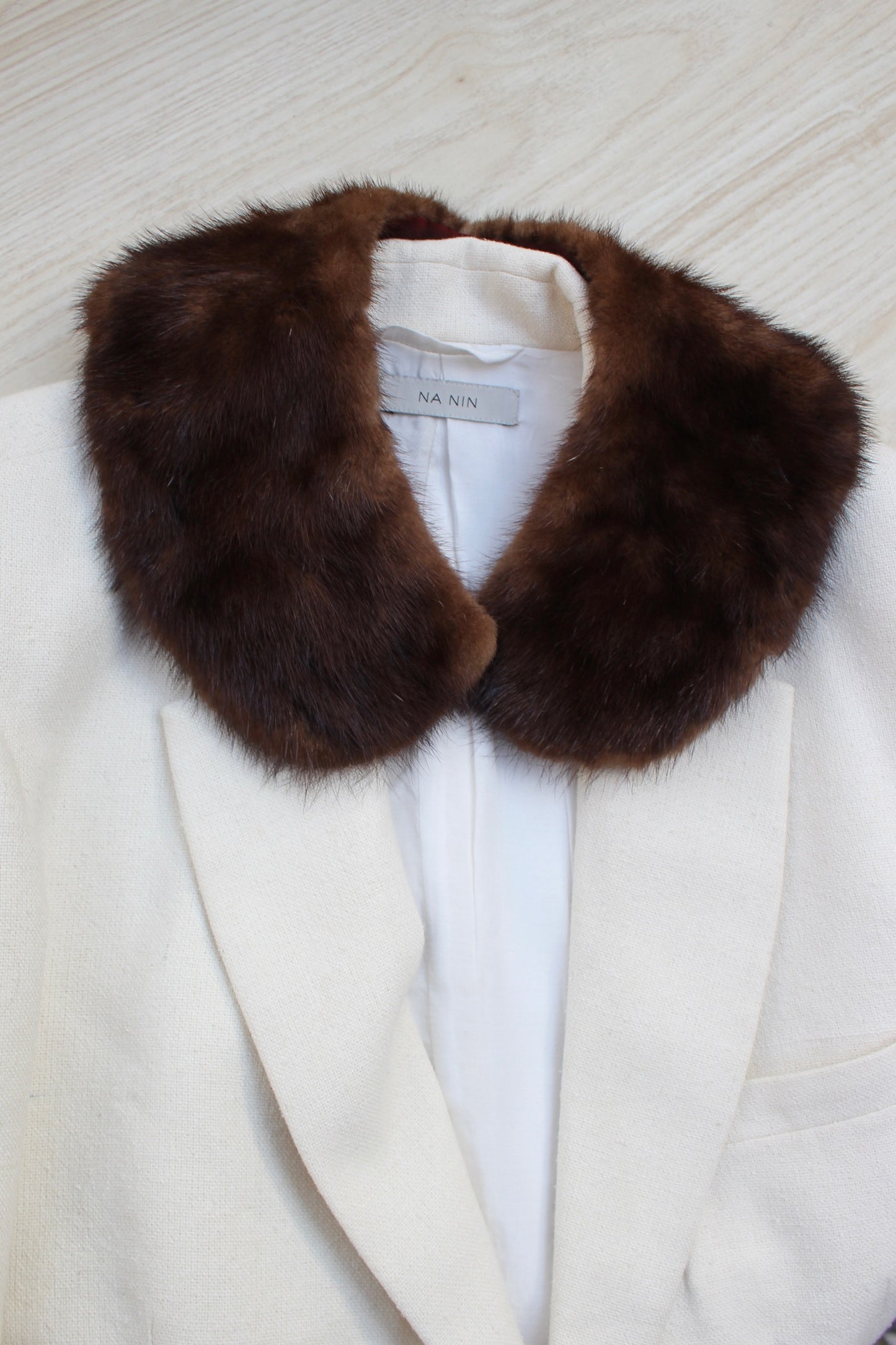 Vintage Caramel Fur Collar