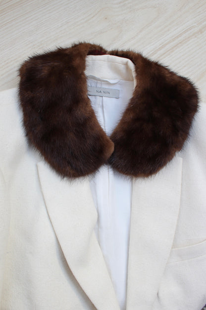 Vintage Caramel Fur Collar