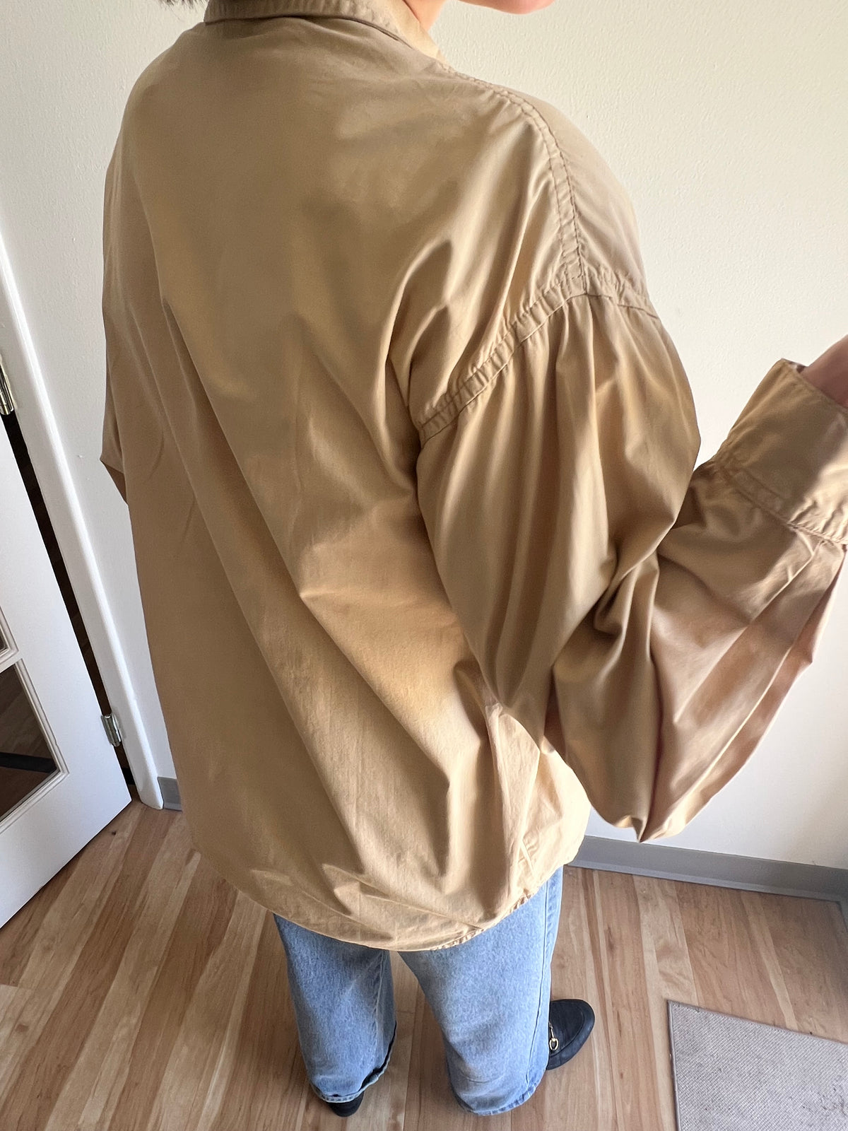 Vintage Guess Sand Pearl Snap Shirt