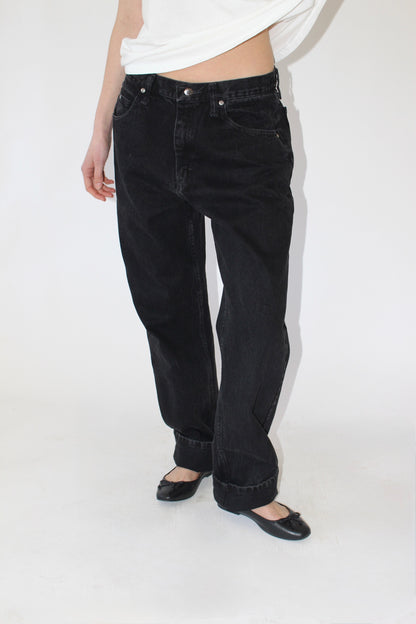 Vintage Faded Black Wrangler Denim