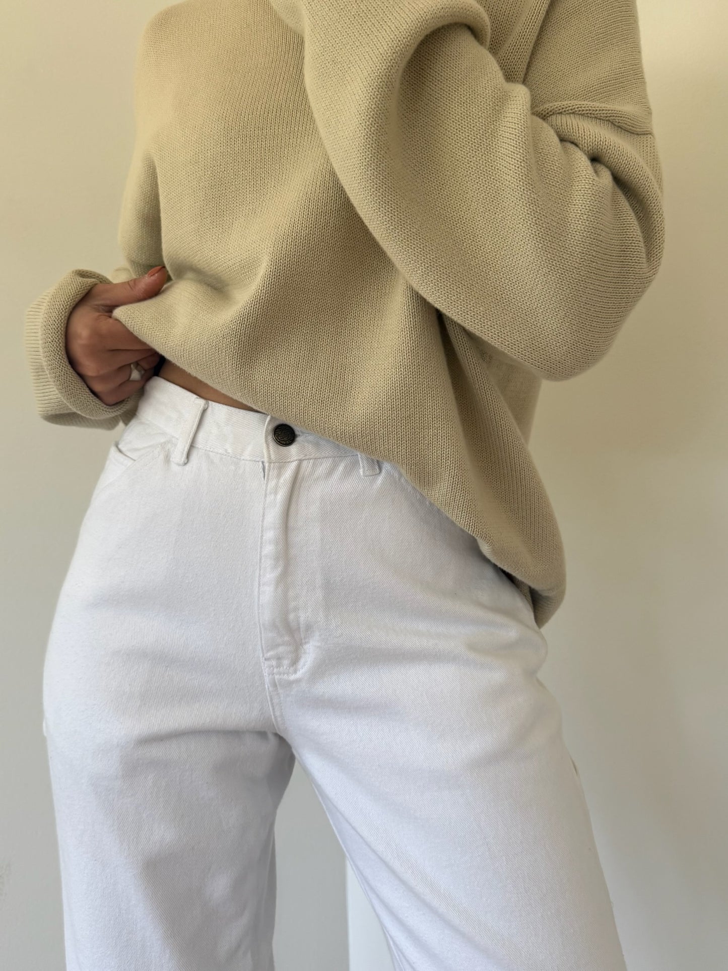 Vintage Eggshell Carpenter Denim