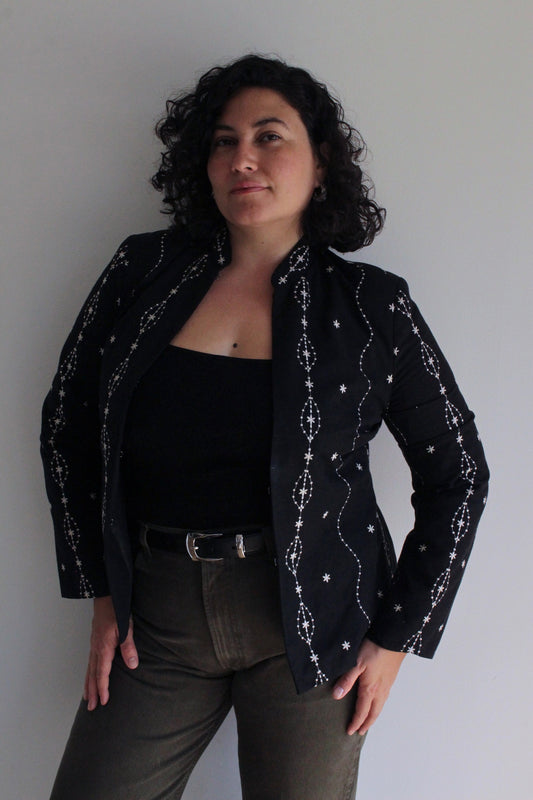 Gorgeous Vintage Embroidered Silk Jacket