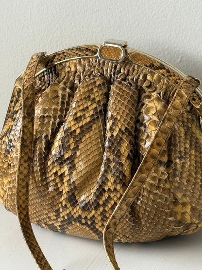 Exquisite Vintage Genuine Snakeskin Purse