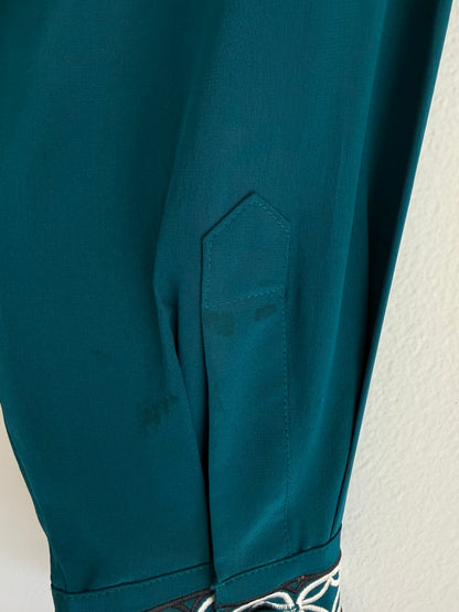 Vintage Diane Von Furstenberg Embroidered Silk Blouse