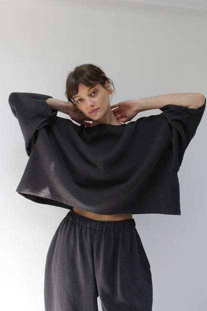 Robyn Basketweave Cotton Top