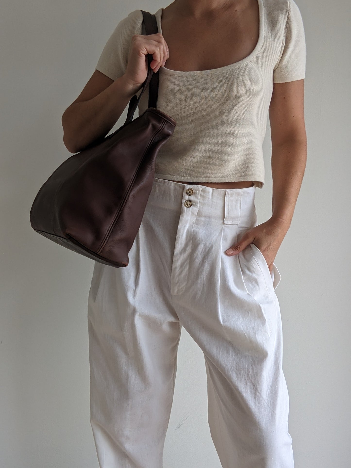 Amazing 90s Coach Chocolate Leather City Tote
