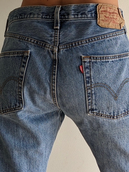 Vintage Faded Levi's 501 Buttonfly Denim