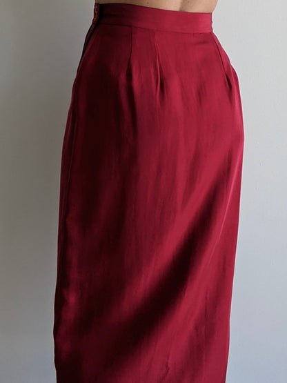 Vintage Jam Silk Wrap Skirt