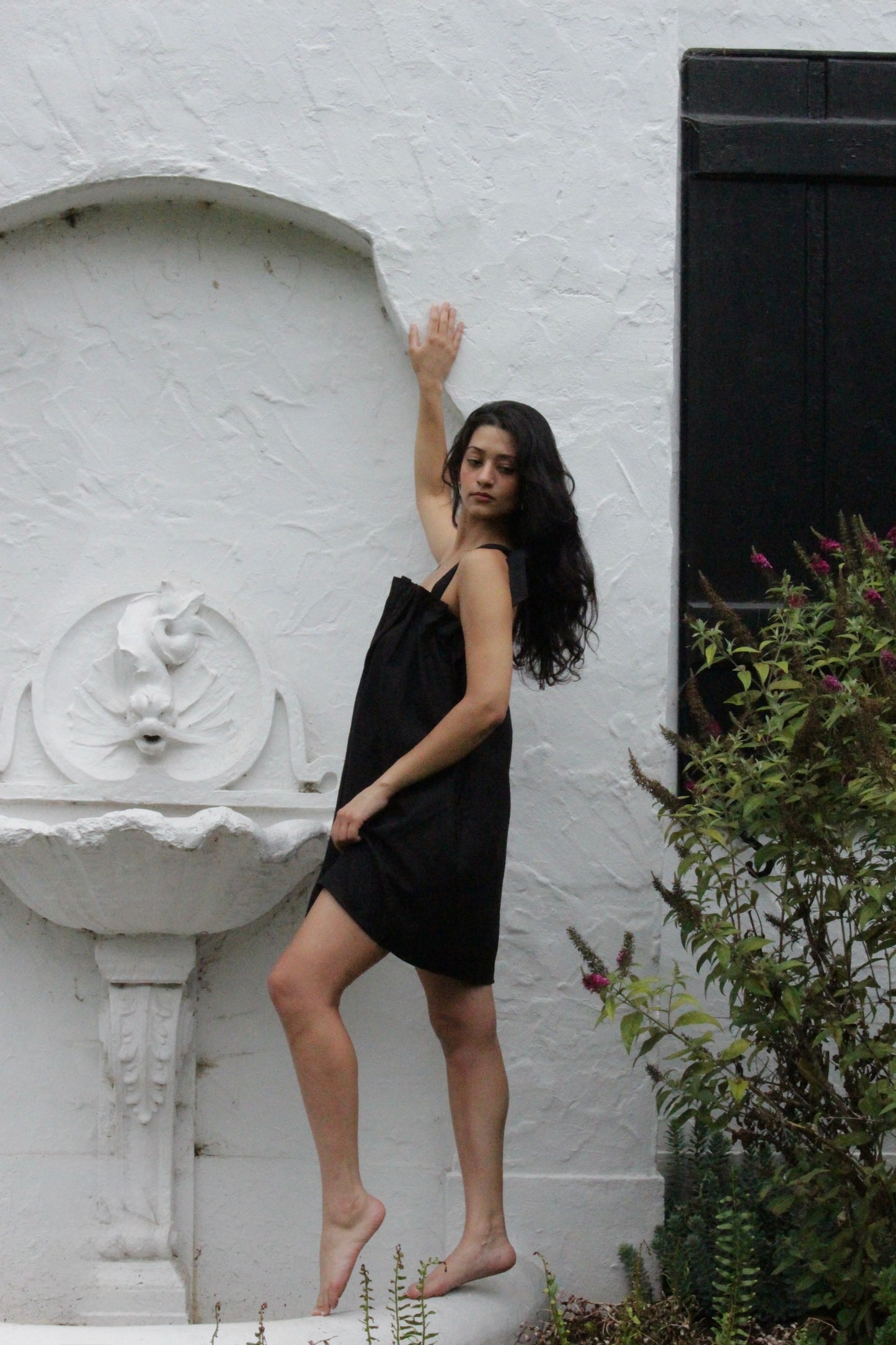 Toni Woven Silk Baby Doll Dress