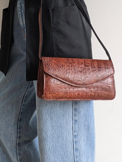 Vintage Crocodile Leather Purse
