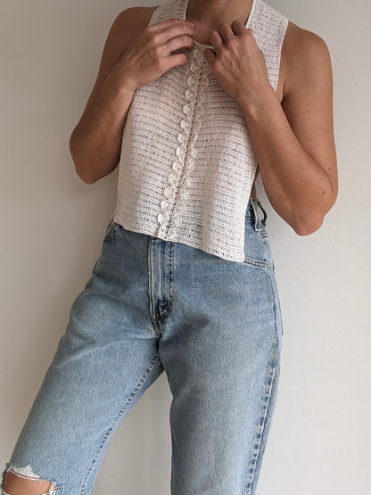 Antique Hand-Crocheted Bib Collar