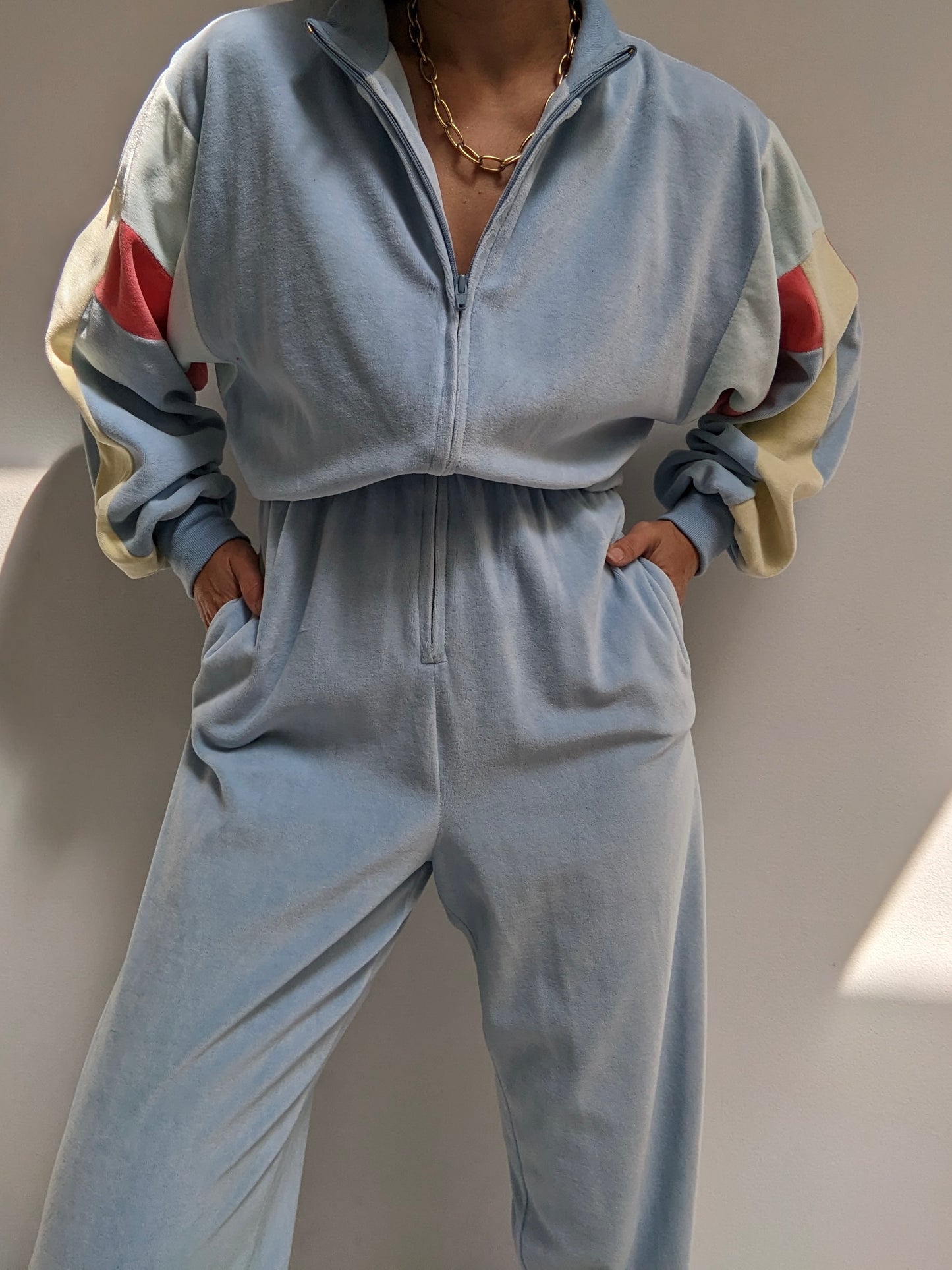 Amazing Vintage Velour Jumpsuit