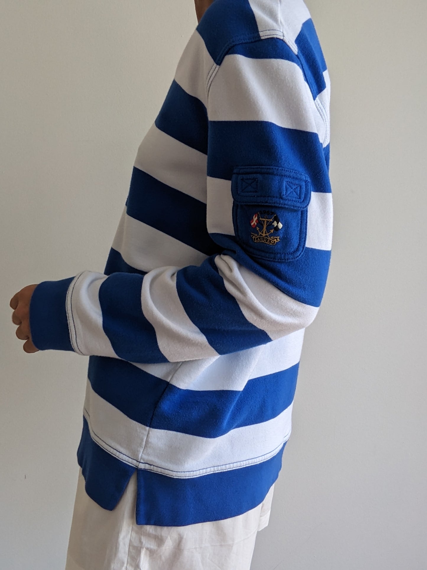 90s Ralph Lauren Ocean Striped Pullover