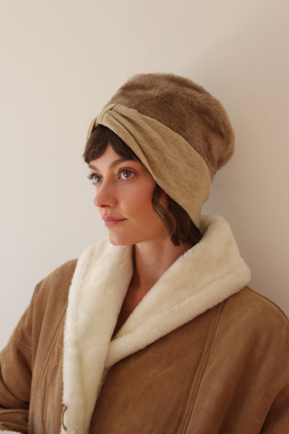 Sweet Vintage Cappuccino Faux Fur Hat