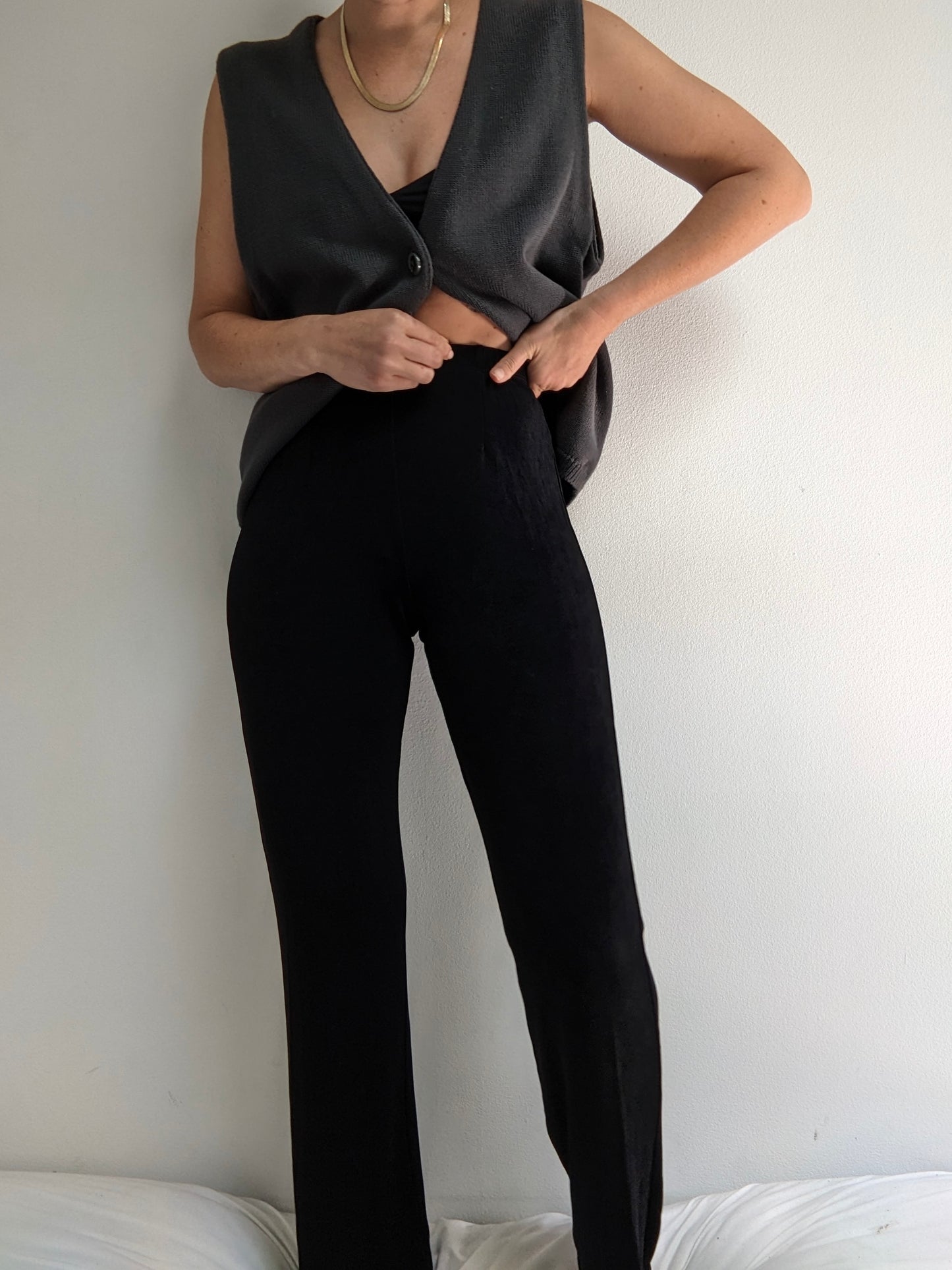 Vintage Onyx Easy Pants