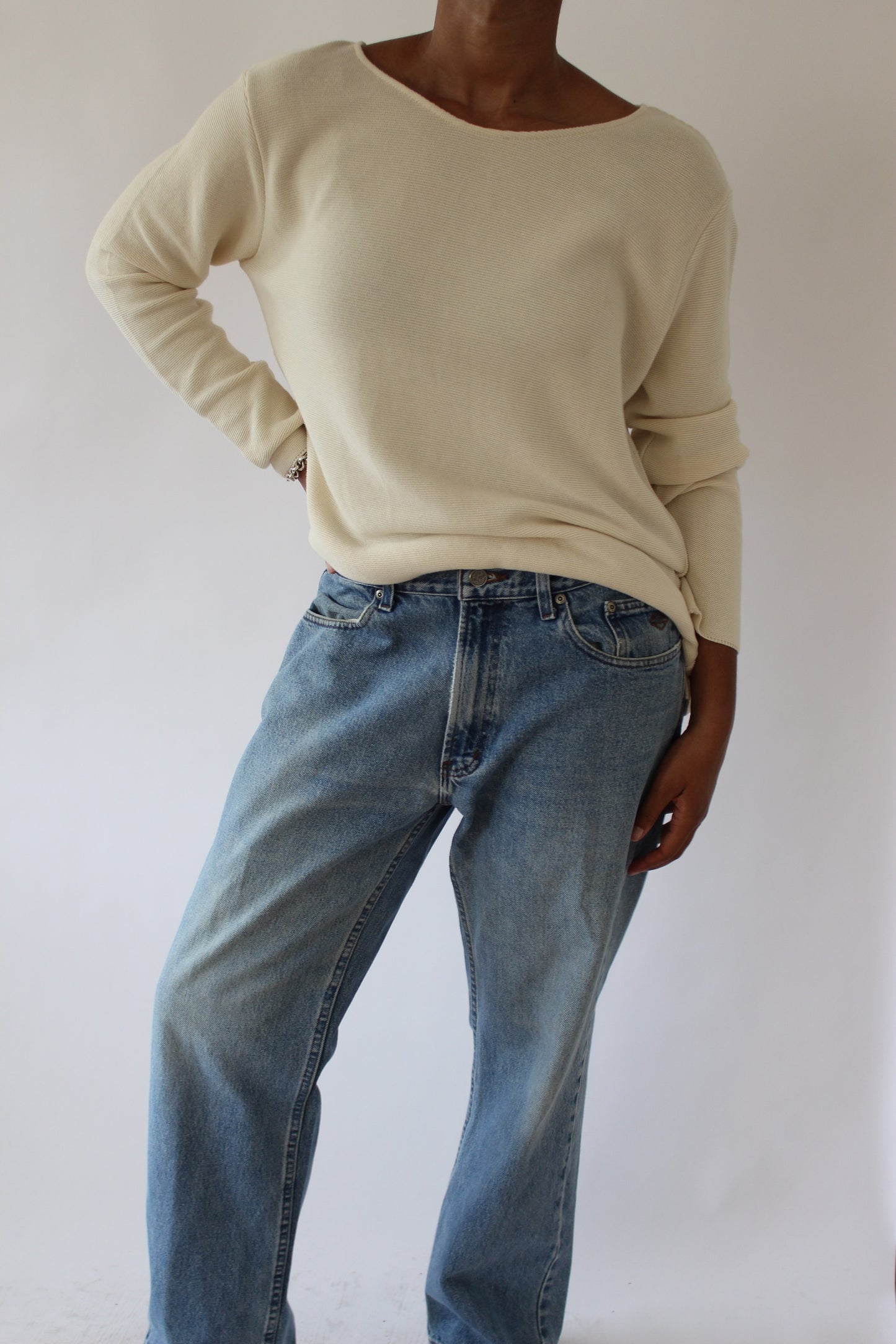 Vintage Harley Davidson Blue Jeans