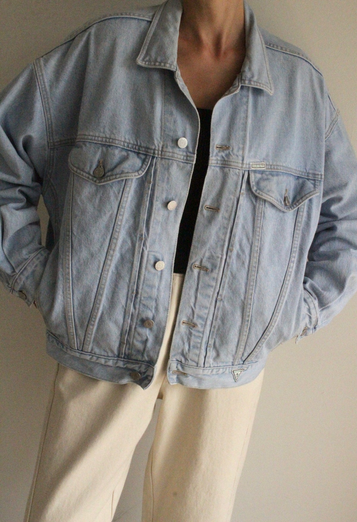 Favorite Vintage Guess Light Wash Denim Jacket
