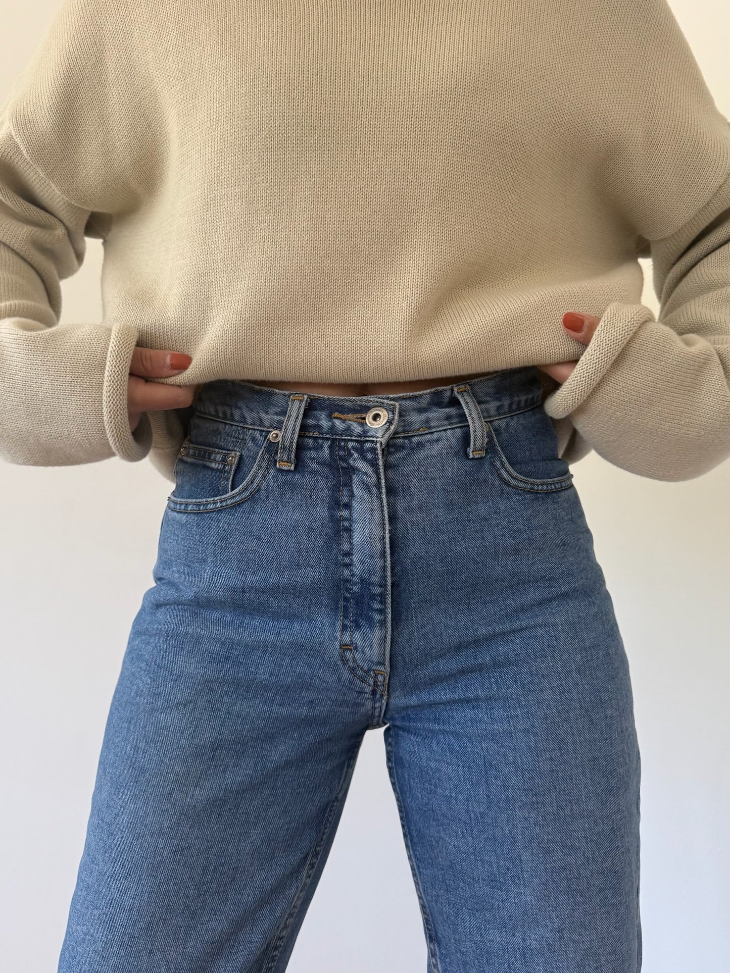 90s High Rise Blue Denim