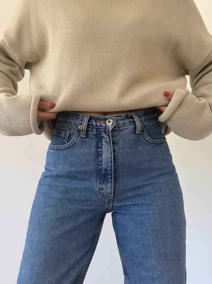 90s High Rise Blue Denim