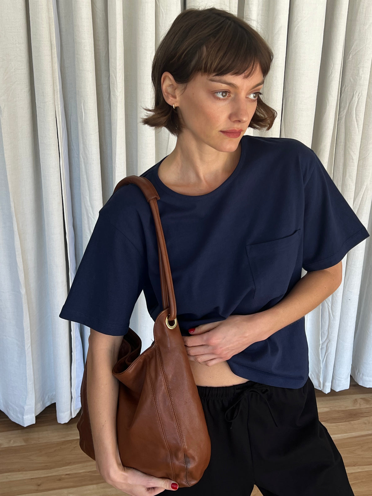 Jo Jersey Cotton Pocket Tee