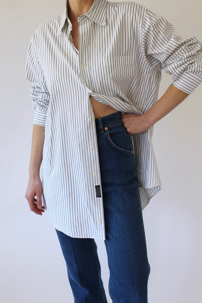 Classic Vintage Ocean Pinstriped Shirt